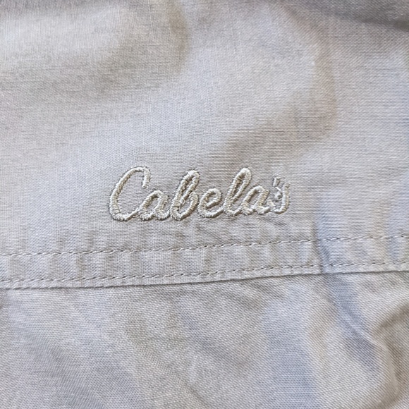 Cabela's Button Up Short Sleeve Shirt Men's XXL Gray - Picture 5 of 10